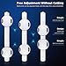 DUSA Baby Safety Locks, Child Proof Cabinets, Update Version, Dual Button Operation, Adjustable Strap, Uses 3m Adhesive For Drawers, Appliances, Toilet Seat, Fridge, 6 Piece