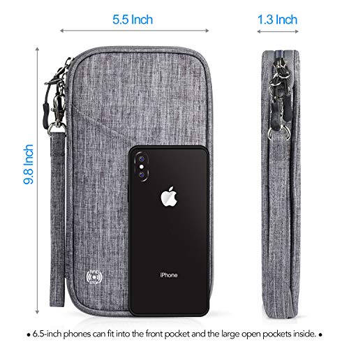 Vemingo Family Passport Holder with Accordion Design RFID Blocking