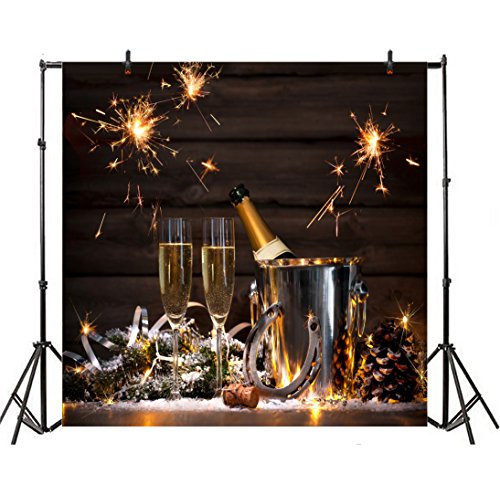 Leyiyi 7x7ft Photography Backdrop Happy New Year