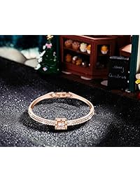 Menton ezil - "Guía Espiritual" Swarovski Crystal Rose Oro, pulsera de amor, joyas de diseño a medida