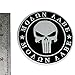 Aluminum 2nd Amendment Decal Sticker Bumper Molon Labe Right to Bear Arms NRA (Flat)