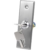 uxcell Key Switch Lock On/Off Exit Door Lock Emergency Door Release SPST for Access Control with 2 Keys
