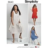 Simplicity 8640 Woman Dress and Tunic Sewing Pattern Size 20W-28W