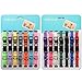 14 PCS Puppy ID Collars Nylon Soft Identification Colorful Adjustable Breakaway Safety Whelping Litter Collars for Pups with Record Keeping Charts 14pcs/Set (M)