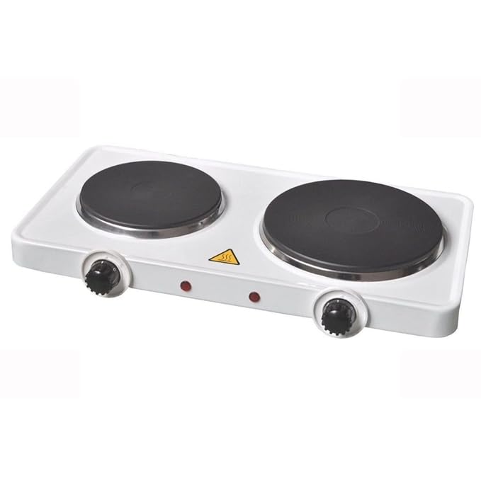 Ancdream Portable Electric Hob Twin Dual Hot Plate 2500w Table Top