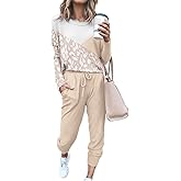 ETCYY NEW Lounge Sets for Women Sweatsuits Sets Two Piece Outfit Long Sleeve Pant Workout Athletic Tracksuits