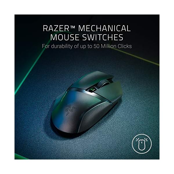 Razer-Basilisk-X-Hyperspeed-Wireless-Gaming-Mouse-Wireless-Gaming-Mouse-with-Razer-Hyperspeed-Technology-Advanced-5G-Optical-Sensor-and-6-Configurable-Buttons Razer Basilisk X Hyperspeed - Wireless Gaming Mouse (Hyperspeed Technology, Advanced 5G Optical Sensor and 6…