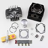 Niche Industries 1505 Suzuki JR50 Cylinder Piston Gasket Head Top End Kit 1978-2006