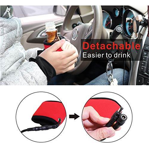 12V Car Electric Warmer Cup Sleeve Travel Beverage Warmer,Portable Baby Bottle Warmer for Milk,Coffee,Tea,Water - Thumbnail 2