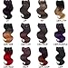 Emmet Brazilian Hair Extension Ombre Color Can be Dyed and Permed Body Wave Easy Installing&Sewing 8Inch Short 7A 100% Human Hair Weave 2PCS/Lot 50g/Piece, with Hair Care Ebook (1B)