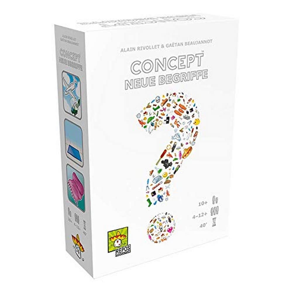 Repos Production, Concept – New Terms, Expansion, Family Game, Guessing Game, 4-12 Players, From 10+ Years, 40+ Minutes, German