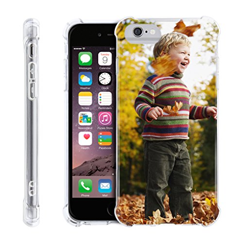 Personalized Customized Phone Case Cover for Apple iPhone 5/5s/6/6s Plus/7/7 Plus, Unique DIY Custom Picture Photo Ultra Thin Soft Rubber Silicone Gel TPU Bumper Clear Protective Case Cover XMAS Gifts