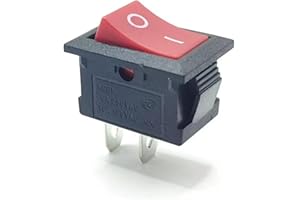 PEKFNSC Rocker Switch KCD1 2 Pin 2 Position 10A125V 6A250V ON/Off Fit for Various Kinds of Auto Household Appliances DIY Power Control Electric Tool Lawnmowers Snow Blowers Garden General Electronic Equipment