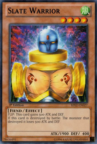 Yu-Gi-Oh! - Slate Warrior (BP02-EN027) - Battle Pack 2: War of the Giants - 1st Edition - Rare