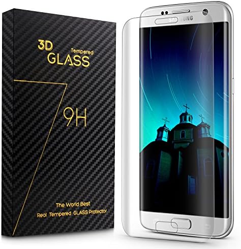 Atill Galaxy S7 Edge Screen Protector Full Coverage 3D Glass tempered Screen Protector for Samsung Galaxy S7 Edge