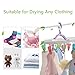 Rommeka Drying Hanger - Portable Circular Laundry Drying Rack with 16 Clips for Socks, Baby Clothes, Cloth Diapers, Bras, Towel, Underwear, Hat, Scarf, Pants, Gloves