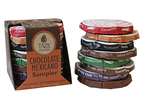 Taza Chocolate | Mexicano Disc | Variety Pack| Stone Ground | Certified Organic | Non-GMO | 1.35 Ounce (8 Count)