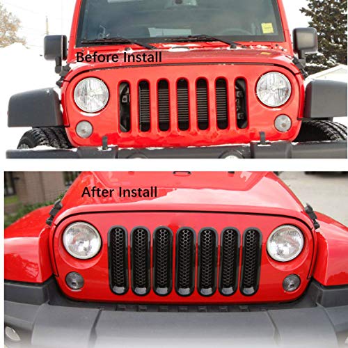 4 JeCar+Headlight+Eyelids+Wrangler+2007+2018