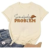 COLORFUL BLING Cowgirl Shirt for Women Long Live Cowgirls Letter Print T-Shirts Cute Western Cowboy Boots Flower Graphic Tee