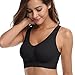 MIRITY Padded Sports Bras for Women Freedom Seamless Spandex Yoga Bra Pack of 3