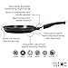 Cleverona Nonstick 11 inch Frying Pan Skillet with Detachable Handle and Universal Pot Lid, Dark Grey