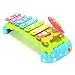 ThinkMax Rainbow 8-Note Xylophone for Kids - With Clear Sounding Keys, Two Child-Safe Bee Mallets and One Flower Best Holiday/Birthday DIY Gift Idea for your Mini Musicians