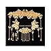 Chinese Ancient Bridal Hair Ornaments Wedding Hair Styling Earrings Sets Accessories Hairpin, 01