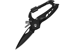 Outdoor Folding Tool, Portable Camping Carabiner Tool, Multi-functional Tool for Hiking, Survival