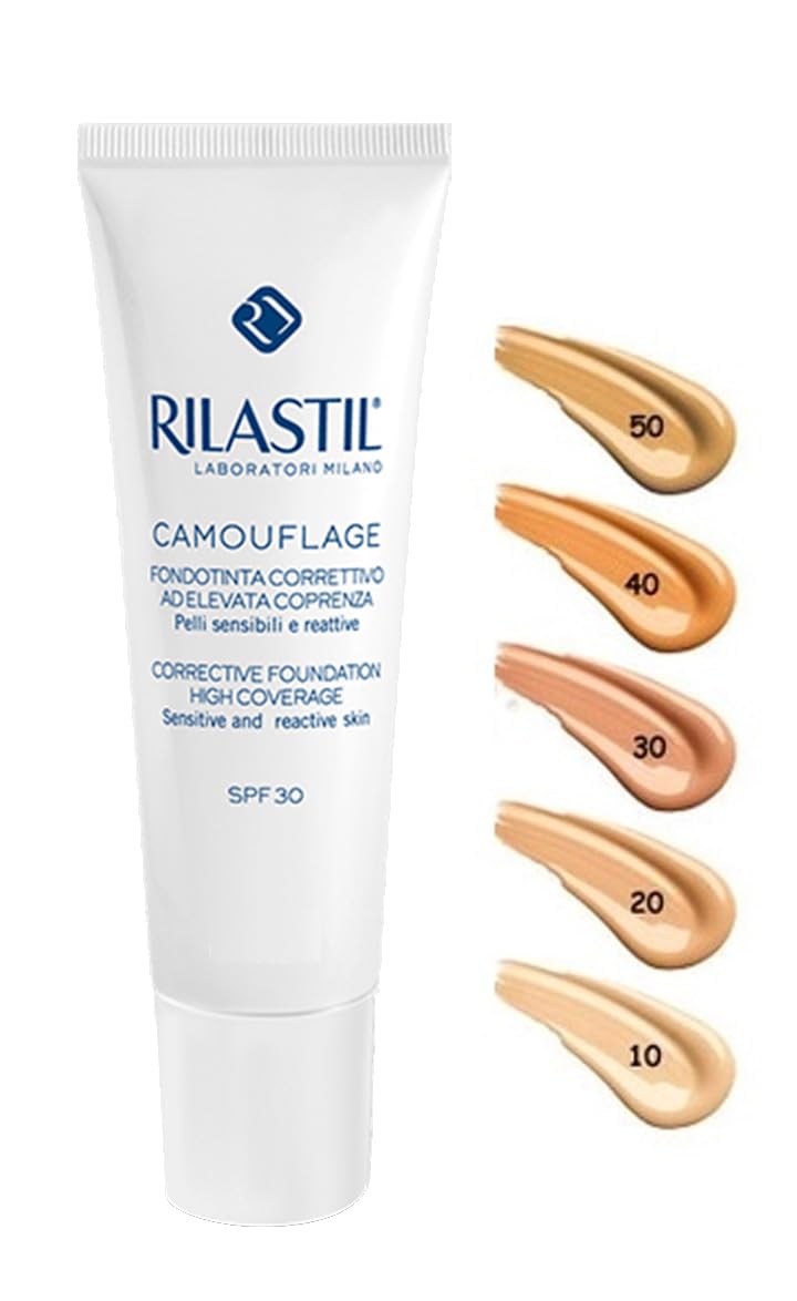 Rilastil Cosmetic Camouflage High Coverage Corrective Foundation Nuance 50 Mocha 30ml