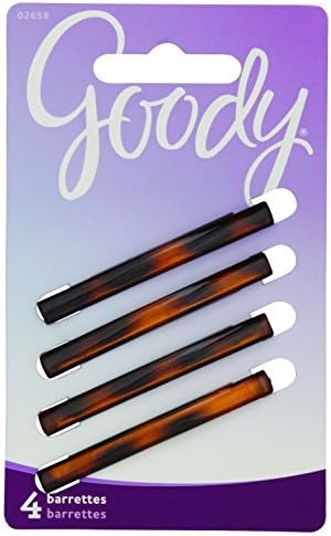 Goody Classics Stay Tight Hair Barrette Mock Tort, 4 Count by Goody Classics