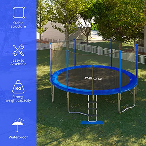 ORCC Trampoline 400 LBS Weight Capacity for Kids Adults, 15 14 12 10ft