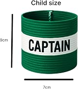 Fitness Health Captain Armband Soccer Band Yellow Kids Size 7cm 9cm 12cm view 3