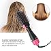 One-Step Hair Dryer Comb, 2-In-1 Multifunctional Negative Ion Straightener Curler Curling Brush Hot Air Comb Auto Rotating Hair Styler Tool for All Hair Types (us plug)thumb 3