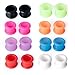 BodyJ4You 16PC Tunnel Soft Silicone Flesh Plug Eyelet 6G 4mm Flexible Ear Stretching Gauges Expander