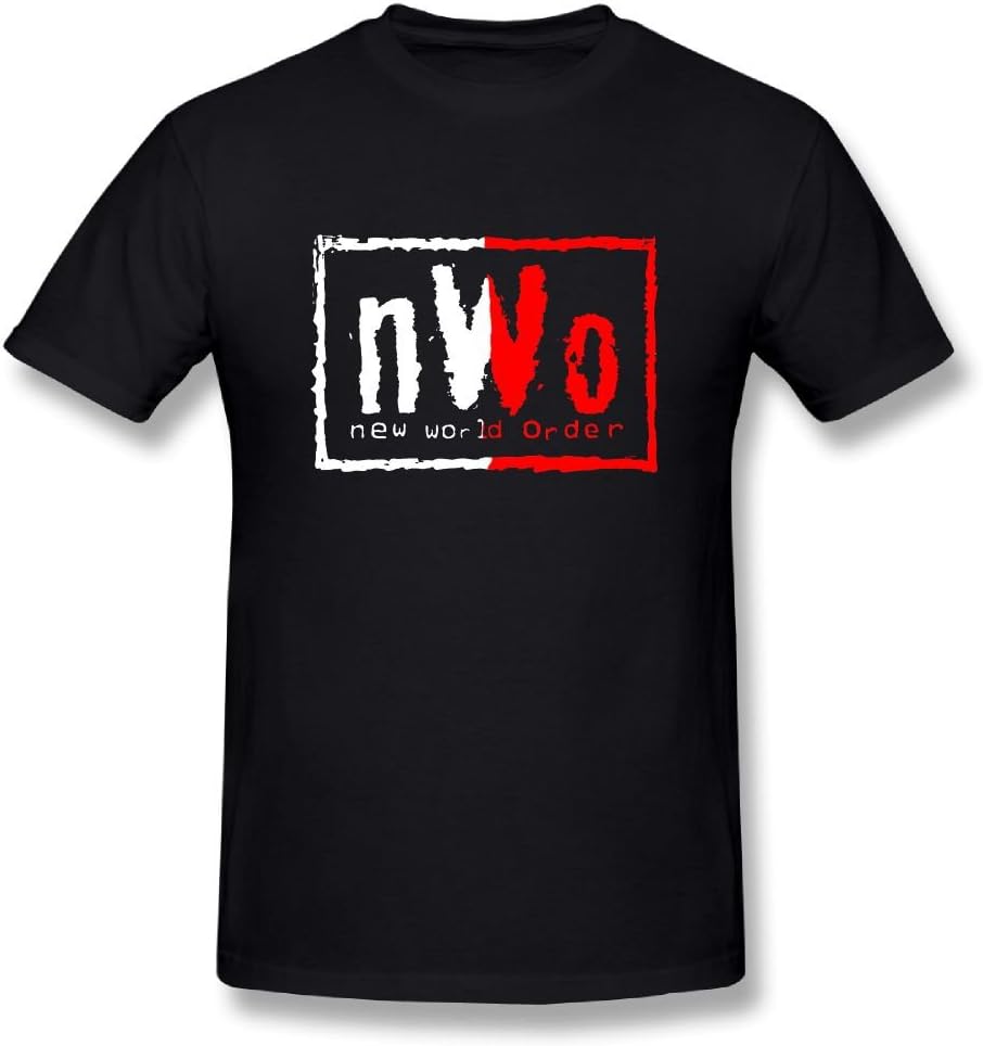 Edongquwe Mens Vintage T-Shirt NWO Logo Black
