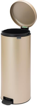 Brabantia NewIcon Pedal Bin 30 L Metallic Gold Soft Closure Removable Inner view 3