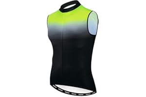 Hotlion Cycling Vest for Men Sleeveless Bike Jersey Shirts Team Bicycle Jacket Tops Reflective