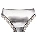 ANZERMIX Women's Stripe Cotton Comfortable Panties Pack of 6 (Size M)