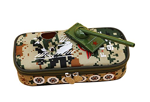 blue camo pencil case