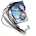 Laura Milnor Iverson Black Cat In Autumn Moonlight Zen Tree Branches Halloween Moon Handmade Jewelry Art Pendant Ribbon Necklace