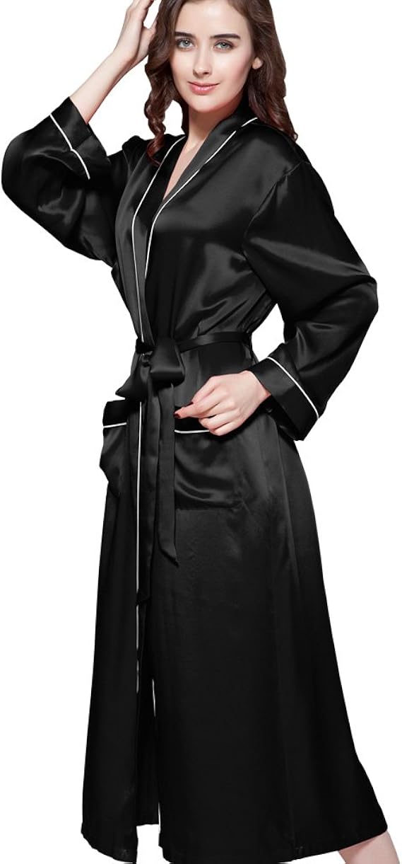 Amazon Lilysilk リリーシルク レディース パジャマ バスローブ 高級シルク100 静電気防止 敏感肌 乾燥肌にお勧め 耐久性のある22匁 温泉旅行に バスローブ 通販