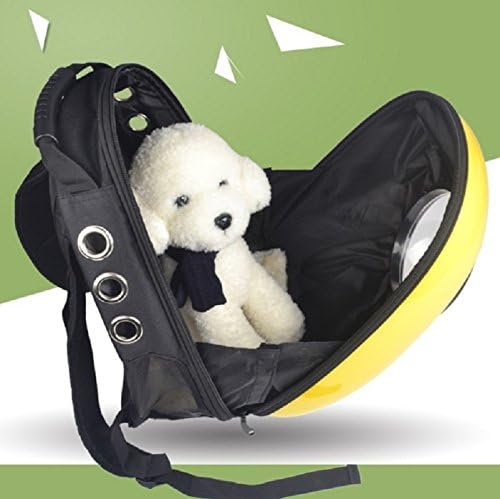 YINGXINDA Astronaut Capsule Pet Breathable Backpack Travel Carrier for Small Medium Dog Cat Pink/Blue/Yellow/Green