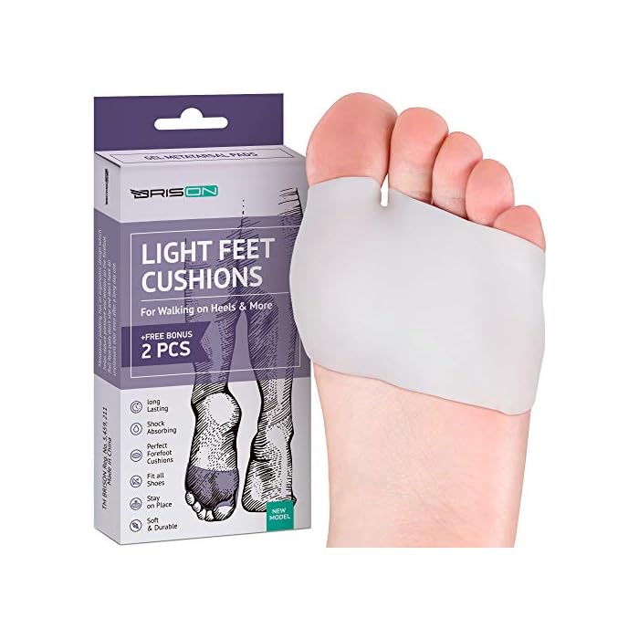 Metatarsal Pads Ball of Foot Cushions - Soft Gel Forefoot Sleeves Mortons Neuroma Callus Metatarsalgia Feet Pain Relief…