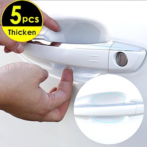 Guteauto 5pcs Universal Invisible Car Door Handle Scratches Automobile Protective Protector Films Handle Protection sticker car styling