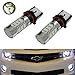 iJDMTOY (2) Super Bright Xenon White 15-SMD P13W PSX26W High Power LED Replacement Bulbs For 2010-2013 Chevy Camaro, 2013-up Mazda CX-5, 2008-2012 Audi A4/S4/Q5 Daytime Running Lights, etc