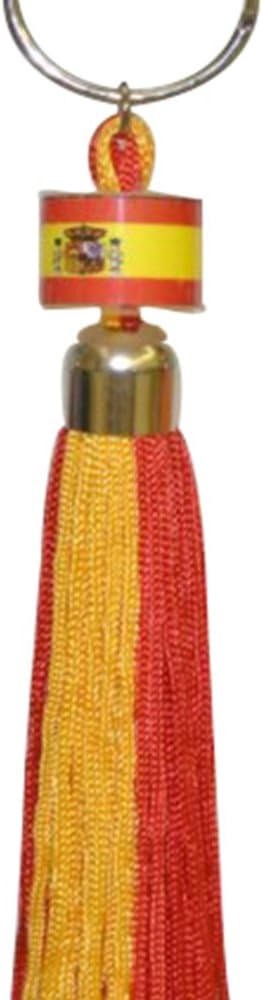 Spain Mini Small Flag Ring Tassel