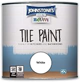Johnstone's Revive Tile Paint White Gloss Finish 750 ml Upcycling Paint view 2