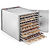 STX-International-STX-DEH-600W-SST-CB-Stainless-Steel-Dehydra-10-Tray-Food-and-Jerky-Dehydrator-with-40-Hour-Timer-PLUS-a-FREE-All-New-Dehydrating-Made-Easy-Cookbook-on-CD-with-over-270-Recipes