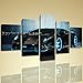 Large Tron Lamborghini Aventador Other Photography Wall Art Print Canvas Decor, Large Car Wall Art, Dining Room, Black Pearl