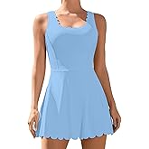 ATTRACO Women Tennis Dress with Shorts Workout Golf Skirts with Pockets Athletic Dresses